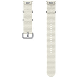 Oryginalny Pasek Athleisure Band Samsung do Galaxy Watch7 / 6 / 5 / 4 20mm S/M kremowy
