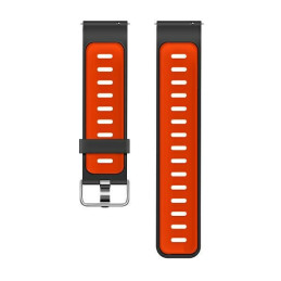 Beline pasek Watch 22mm Double Color Silicone czarno-czerwony