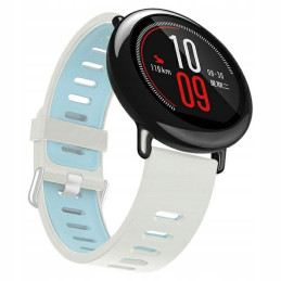 Pasek Beline Watch 20mm Double ColorSilicone biało-niebieski
