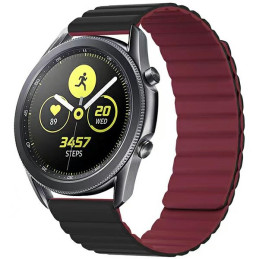 Uniwersalny pasek Beline Magnetic Watch do zegarów 20mm czarno-czerwony