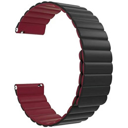 Uniwersalny pasek Beline Magnetic Watch do zegarów 20mm czarno-czerwony