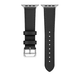 Uniwersalny pasek Beline Hermes Leather Watch do zegarów 20mm czarny