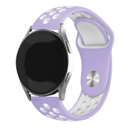 Pasek Beline Watch 20mm Sport Silicone fioletowo-biały