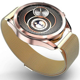 Elegancki pasek Mercury Mesh do zegarka Apple Watch 42/44/45 mm złoty