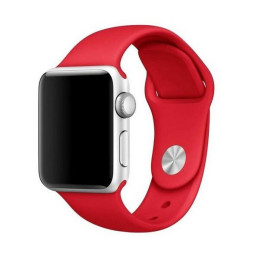 Silikonowy Pasek Mercury Silicon do Apple Watch 42/44/ 45 mm czerwony