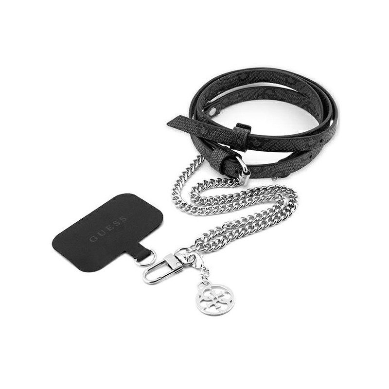 Uniwersalny pasek do telefonu Guess CBDY 4G Chain, czarny