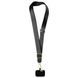Uniwersalny pasek do telefonu Guess CBDY Nylon Chain, czarne