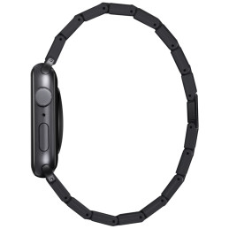Pasek PITAKA Carbon Fiber Retro do Apple Watch 1/2/3/4/5/6/7/8/9/10/SE/Ultra/Ultra2 czarno szary