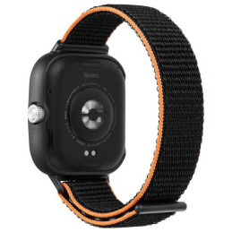 Nylonowy pasek opaska Beline do Redmi Watch 4 czarno-pomarańczowy