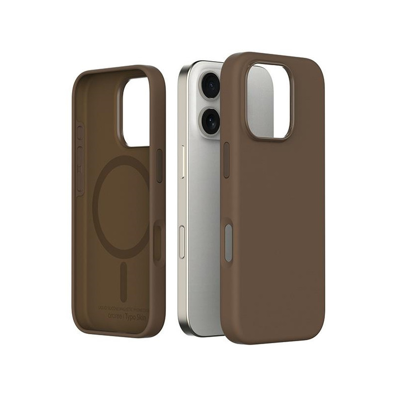 Etui Araree Typoskin M do MagSafe do  iPhone 16 Pro brązowe