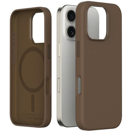 Etui Araree Typoskin M do MagSafe do  iPhone 16 Pro brązowe