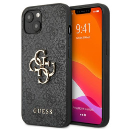 Etui Guess 4G Big Metal Logo do iPhone 13, szary/grey