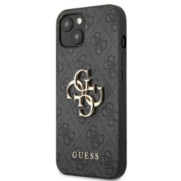 Etui Guess 4G Big Metal Logo do iPhone 13, szary/grey