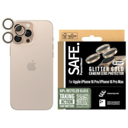 Szkło hartowane na aparat Safe by PanzerGlass Camera Lens Protector do iPhone 16 Pro /16 Pro Max złote