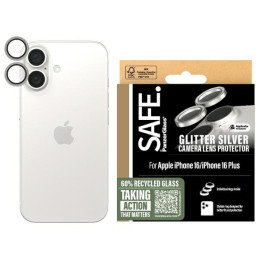 Szkło hartowane na aparat Safe by PanzerGlass Camera Lens Protector do iPhone 16 /16 Plus srebrne