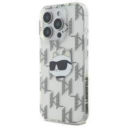 Etui Karl Lagerfeld IML Choupette Head Electroplated do iPhone 16 Pro Max, przezroczyste