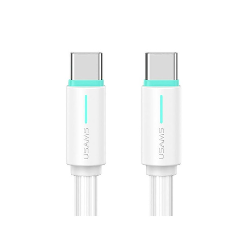 USAMS Kabel USB-C/USB-C 1m SJ73460W biały/white YU Series SJ734USB02 (US-SJ734)