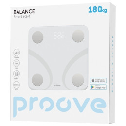 Waga Smart Scale Balance Bluetooth Proove, biała