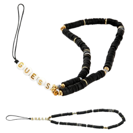 Zawieszka brelok Guess Phone Strap na telefon czarne