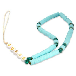 Zawieszka brelok Guess Phone Strap na telefon, niebieskie