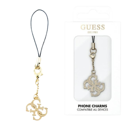Zawieszka brelok Guess 4G Glitter Charm Phone Strap na telefon
