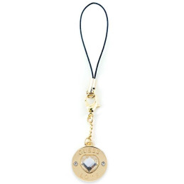 Zawieszka brelok Guess Heart Diamond Charm with Rhinestones Phone Strap na telefon