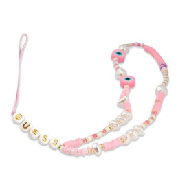 Zawieszka brelok Guess Phone Strap na telefon, rózowy/pink