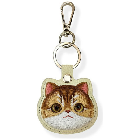 Etui na lokalizator / brelok Nimmy Big Eyed Pet 2.0 Cat khaki