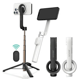 Uchwyt selfie stick kijek tripod, Araree AR60-01727B, statyw do MagSafe Bluetooth biały