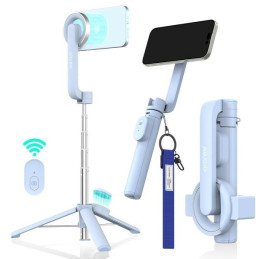 Uchwyt selfie stick kijek tripod, Araree AR60-01727C, statyw do MagSafe Bluetooth niebieski