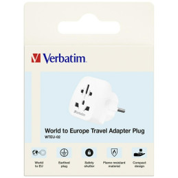 Podróżny Adapter Verbatim EU/UK/USWTEU-02 biały