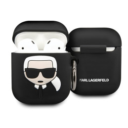 Etui Karl Lagerfeld Silicone Ikonik do AirPods 1/2 cover czarne