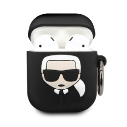 Etui Karl Lagerfeld Silicone Ikonik do AirPods 1/2 cover czarne