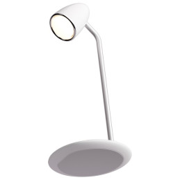 Lampka biurkowa Modern LED 10W z ładowarką indukcyjną 15W Proove, biała