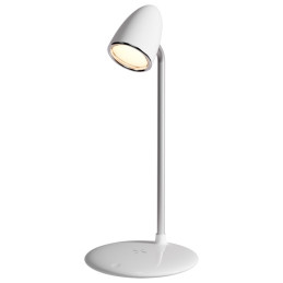 Lampka biurkowa Modern LED 10W z ładowarką indukcyjną 15W Proove, biała
