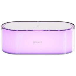 Lampka nocna Multicolor Glow LED RGB 1200mAh 5W z ładowarką indukcyjną 15W Proove, biała