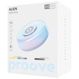 Lampka nocna Alien LED RGB 5W z ładowarką indukcyjną 15W Proove, biała