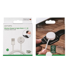 Ładowarka indukcyjna 4smarts VoltBeam Mini dla Apple Watch 1-8/SE z kablem 1m USB-A 2.5W