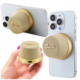 Głośnik Guess Bluetooth Magnetic Script Metal Speaker Stand, złote