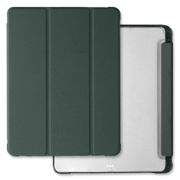 Etui Mercury Clear Back do iPad Pro 13 (2024) ciemnozielone
