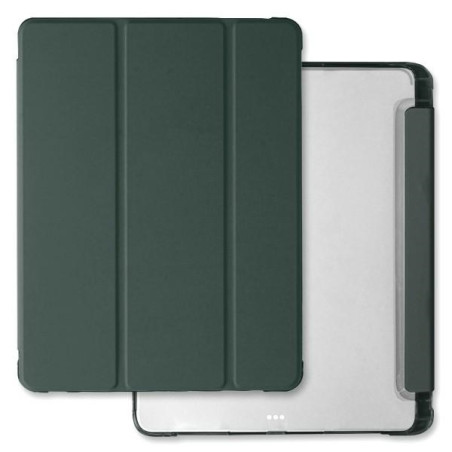 Etui Mercury Clear Back do iPad Pro 13 (2024) ciemnozielone