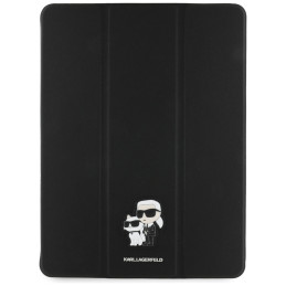 Etui Karl Lagerfeld Saffiano Magnetic Karl &Choupette do iPad Air 13" 2024, czarne