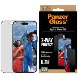 Szkło prywatyzujące PanzerGlass Ultra-Wide Fit EasyAligner do iPhone Air