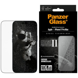 Szkło ceramiczne PanzerGlass Ceramic II Ultra-Wide Fit EasyAligne do iPhone 17 Pro Max