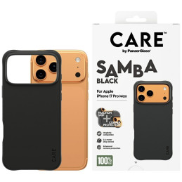 Etui CARE by PanzerGlass Fashionable Samba MagSafe do iPhone 17 Pro Max czarny