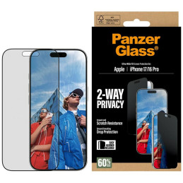 Szkło prywatyzujące PanzerGlass Ultra-Wide Fit EasyAligner do iPhone 17 / 16 Pro