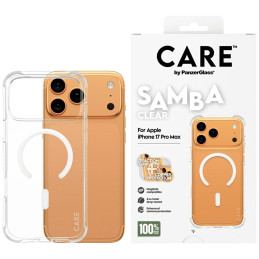 Etui CARE by PanzerGlass Fashionable Samba w. White MagSafe do iPhone 17 Pro Max przezroczysty