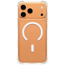 Etui CARE by PanzerGlass Fashionable Samba w. White MagSafe do iPhone 17 Pro Max przezroczysty