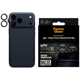 Szkło ceramiczne na obiektyw PanzerGlass Hoops Ceramic II do iPhone 17 Pro / 17 Pro Max / 16 Pro / 16 Pro Max