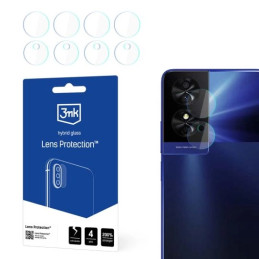Szkło na obiektyw aparatu 3mk Lens Protection do TCL 50 SE, 4szt